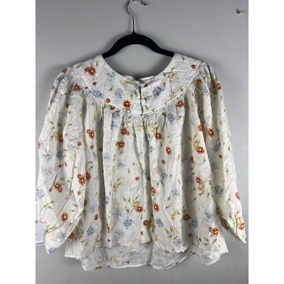 ana a new approach Tops - Women's ana a new approach White Floral Blouse S boho cottagecore